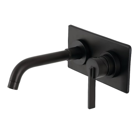 Kingston Brass KS8110CTL Single-Handle Wall Mount Bathroom Faucet, Matte Black KS8110CTL